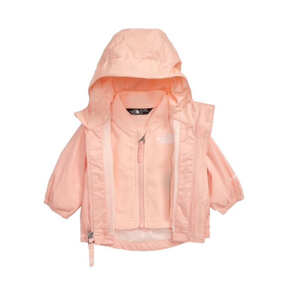 NEW THE NORTH FACE Baby Infant 0-3M Stormy Rain Triclimate® Impatiens Pink - Picture 1 of 4